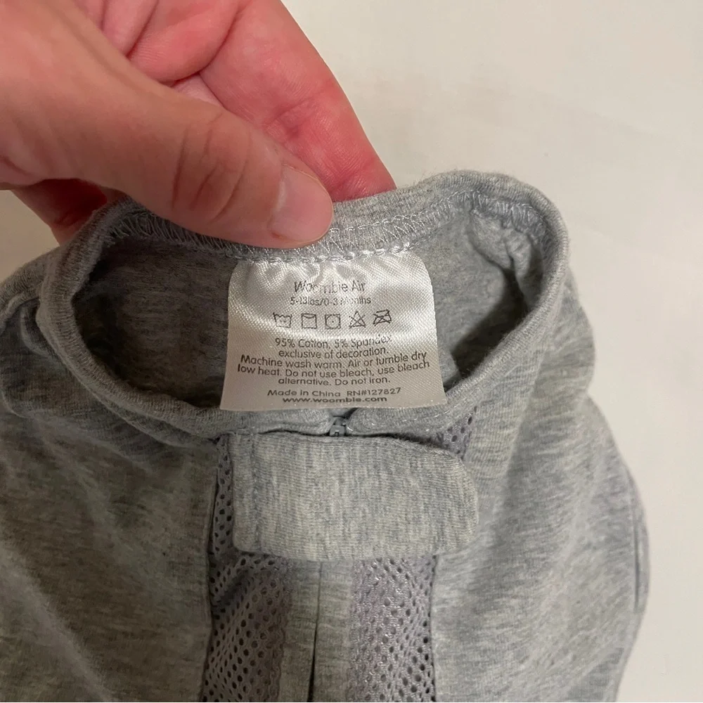 Woombie Air Sleep Sack Zipper Swaddle